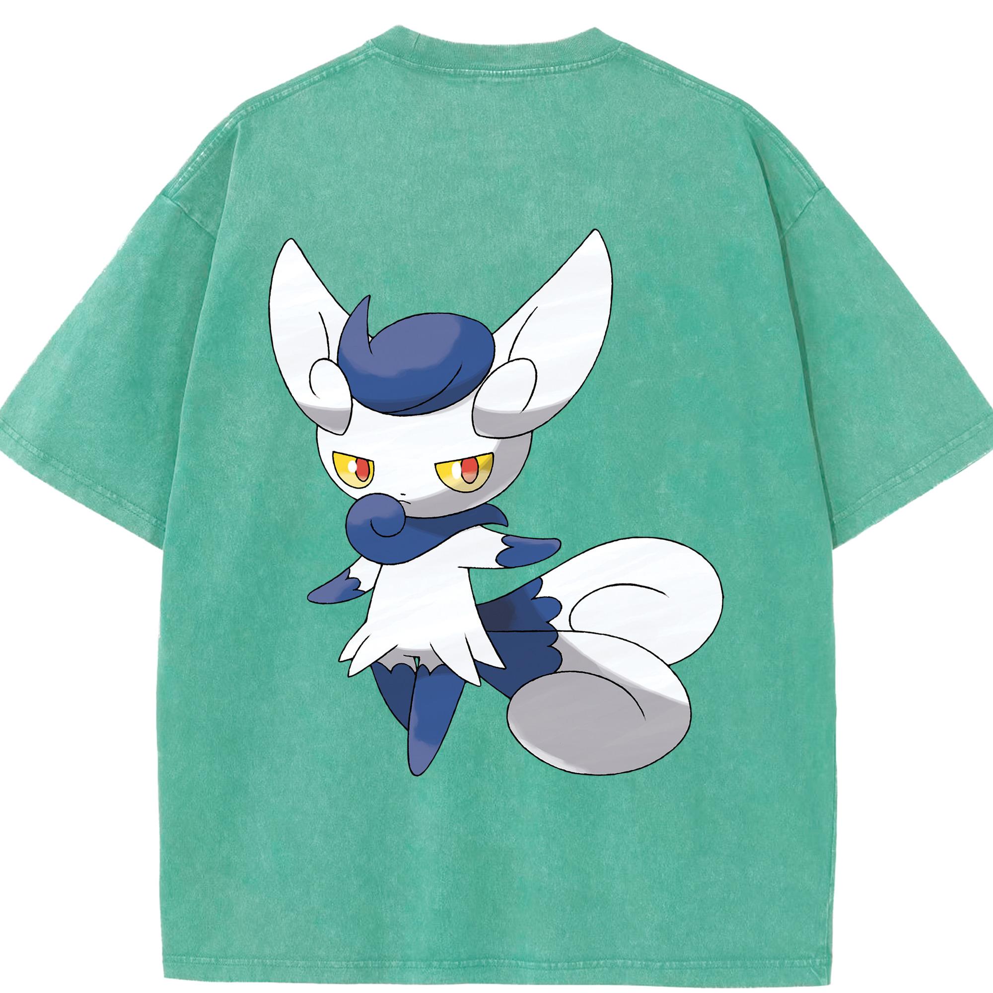 （画像用） ポケットモンスター Pokémon 綿100% ヴィンテージ風 半袖Tシャツ（背面プリント）